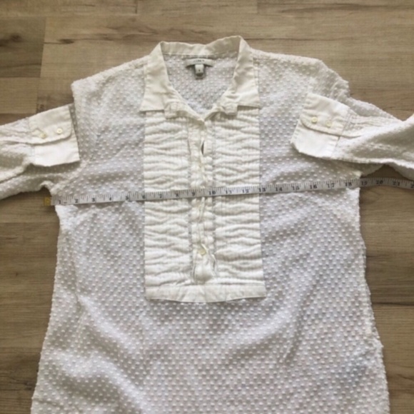 J. Crew Textured White Blouse - Picture 2 of 8